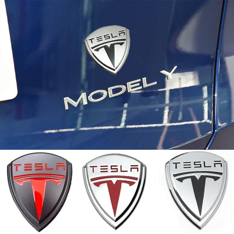 ALG1 Metal for Tesla Model 3 S X Y Roadster Cybertuck Car Fender Body Side Trunk Rear Sticker Badge Window Decal Exterior Accessories