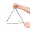 8 Inch Triangle Bell Triangolo with Metal Mallet Idiophone Steel Percussion Children Toddle Kid