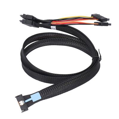 8i 74P на 2xSFF 8639 с кабелем питания 15P Professional Plug and Play PCIE 5.0 X8 на 2xU.2 NVMe