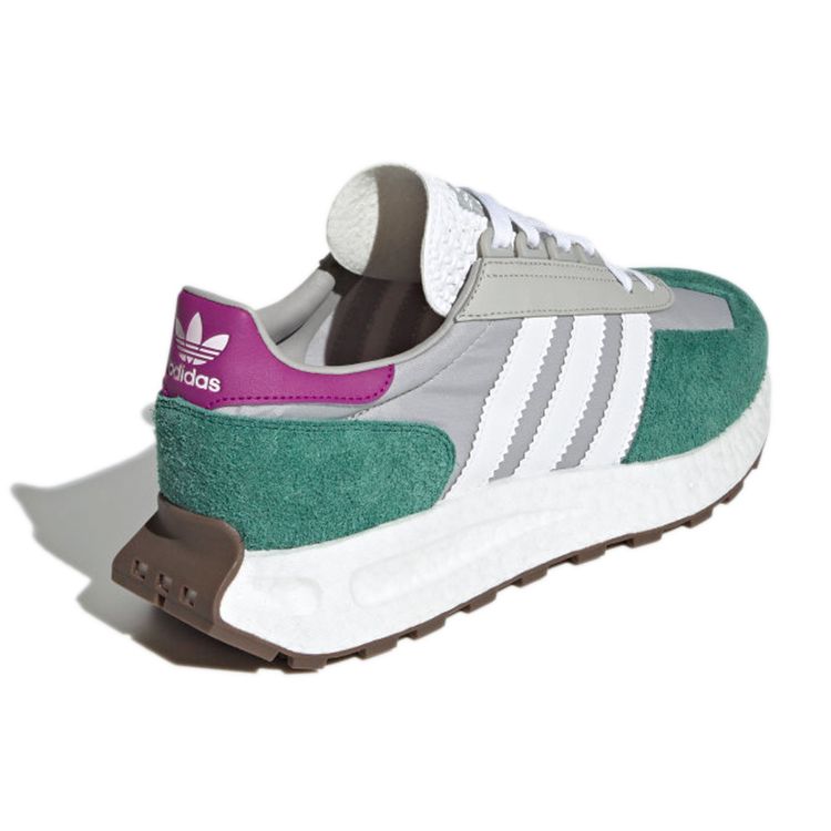 adidas Retropy E5 Grey Collegiate Green Кроссовки унисекс Серо-Три Кислотно-Оранжевый Серо-Два H03076