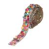 Rhinestones Ribbon 2cm Width 2m Length Arbitrary Cutting Beautiful Design Hot Press Heating