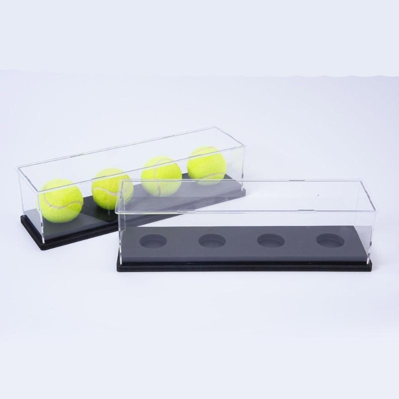 Transparents Acrylic Baseball Display Case with Sun Protecting and Easy Assembly for Softball Golf Ball Collectibles