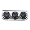 AD 52MM Water Temperature Gauge Celsius Oil Pressure Meter  Voltmeter Chrome 3 in 1 Gauge Kit With Sensor Car Motorcycle Meter