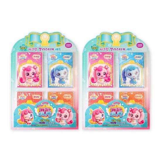 2 Catch Tinipping Jelly Sticker Sets (20 Per Piece, Total 40), a Popular Character In Korea