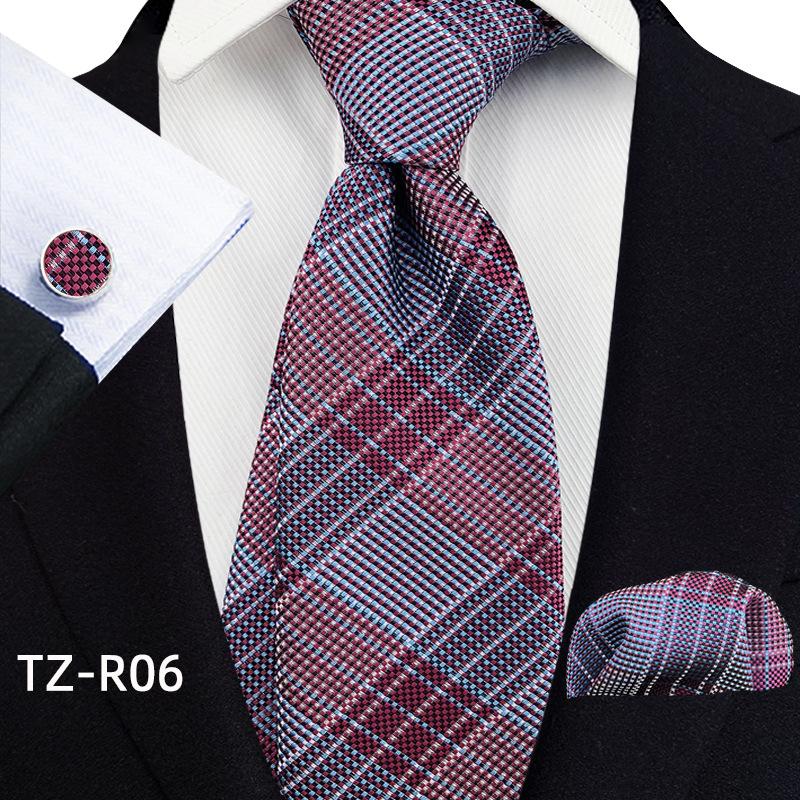 Комплект из трех предметов для мужчин с манжетами на завязке и карманом с узором «Пейсли»