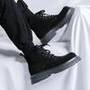 Autumn and winter new lace-up locomotive Martin boots men's British style retro tooling short boots 24458-R