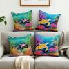 Дом Тропический лес Океан Подводный мир Супермягкий бархатный наволочка с принтом Диванная подушка Автомобильная поясничная подушка Дом