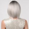 ALAN EATON Серый, серебристый, прямые парики, короткий боб, синтетический парик, термостойкое волокно для женщин, парик из натуральной линии волос, кружевной парик
