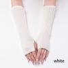 Fingerless Knitted Gloves Arm Warmers Elbow Mittens Harajuku Ankle Wrist Sleeves  Outdoor