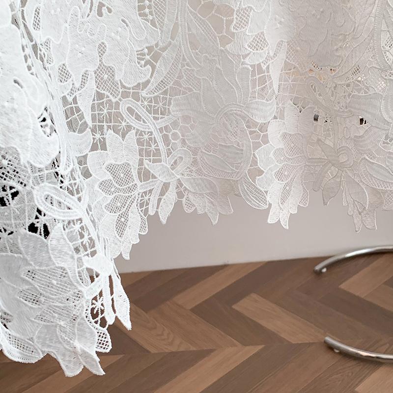 DIMANAF 2025 Женская летняя свободная футболка больших размеров с короткими рукавами, хлопковая, винтажные кружевные топы, футболки однотонные