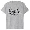 Women Team Bride Tshirt Arrow Love Heart Tops Bridal Wedding EngageUnisext Tshirt Friends Bachelorette Hen Party Tees EVJF T Shirt