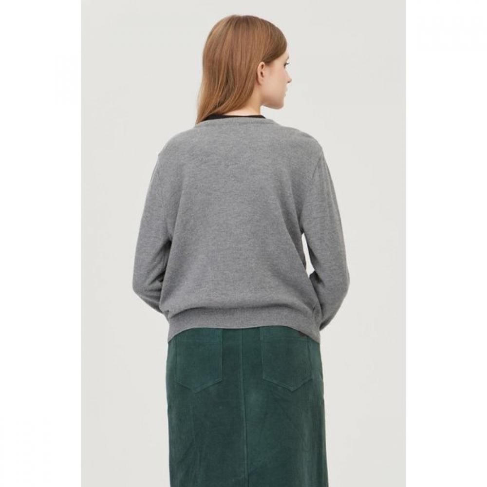 Нордический шерстяной кардиган с пуговицами-рожками Bakce3561