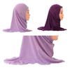 New Stretch Material Girls 2 To 7 Years Old Islamic Scarf Shawls Children Turban Kids Muslim Hijab