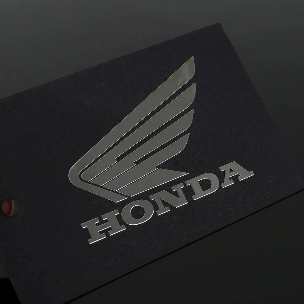 Silver Reflective Car Stickers for HONDA, Suitable for Modifying Motorcycle, Racing Helmet Fuel Tank Exhaust Pipe Decoration.