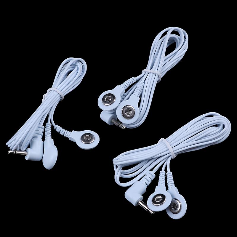 1/3/5/10Pcs Tens Machine Electrode Pad Stub Lead Wires Cables Male 3.5Mm