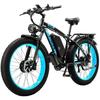 Electric Bicycle Keteles K800 26" 1000Wx2 Motor Adult Ebike 48V 23AH All Terrain Fat Electric Bike 21 Speed LED Display Blue