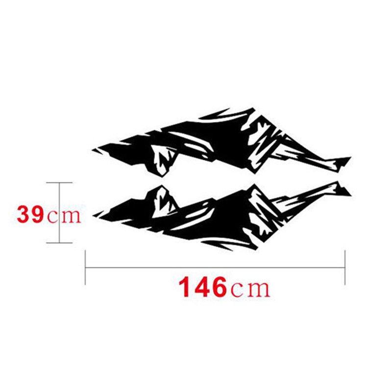 Snow Car Sticker Mountain Graphics Car Door Decals Outdoor Stickers For Suv