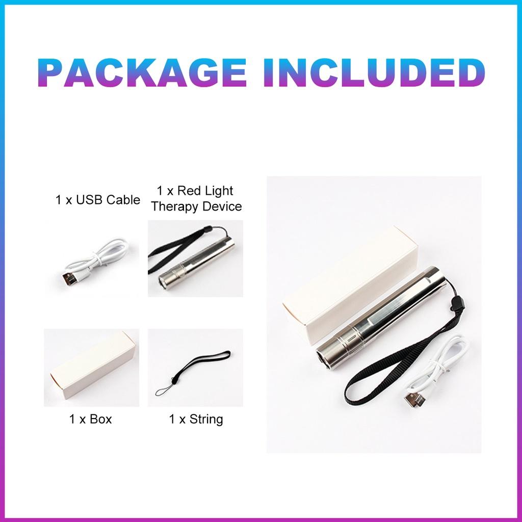 USB Chargr Лампа для терапии красным светом Светодиодная терапевтическая ручка для инфракрасного света 850 нм Инфракрасный 630 нм 660 нм Мягкая лазерная ручка для удаления шрамов и морщин Лечение прыщей