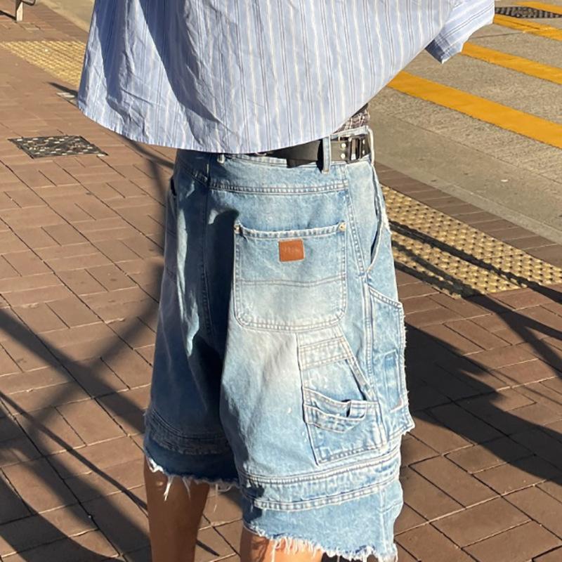 EastRogue Тяжелые джинсовые шорты с потертостями, бахромой и дизайном с брызгами краски