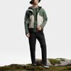 Fila Куртка спортивная тканая мужская Mountain Peak с капюшоном и цветными блоками для улицы, сибирско-зеленая A11M417701F-DG