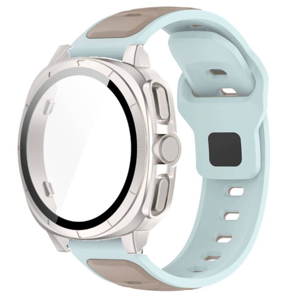 Силиконовый Ремешок + Закаленное Стекло Чехол Для Samsung Watch 7 40мм 44мм Защитная Крышка Ремешка Для Samsung Galaxy Watch 7 44мм 40мм
