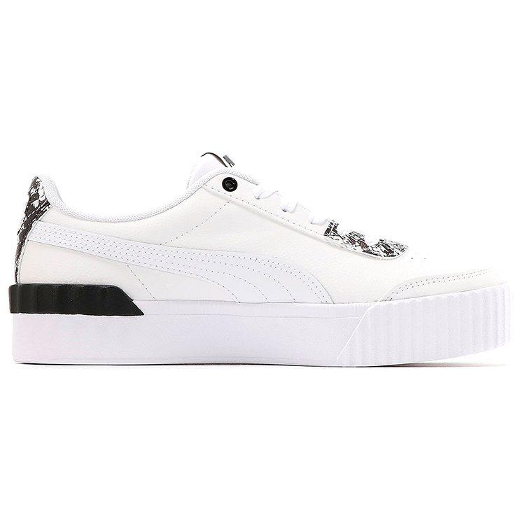 PUMA Carina Lift Casual Shoes For White/Black Women's 382504-01