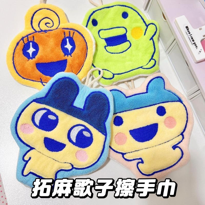 Tamagotchi Mametchi Kuchipatchi Tomomi anime cartoon coral fleece hand towel high appearance absorbent thickened handkerchief