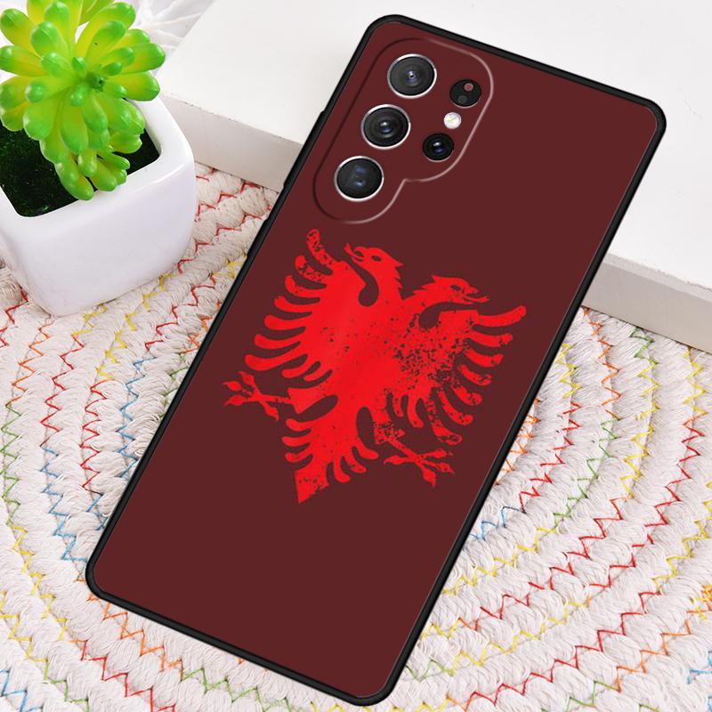 Мягкий чехол для телефона с орлом, флаг Албании, для Samsung Galaxy note 10 pro S26 Ultra S23 S24 FE S25 S21 S22 PLUS, ударопрочный