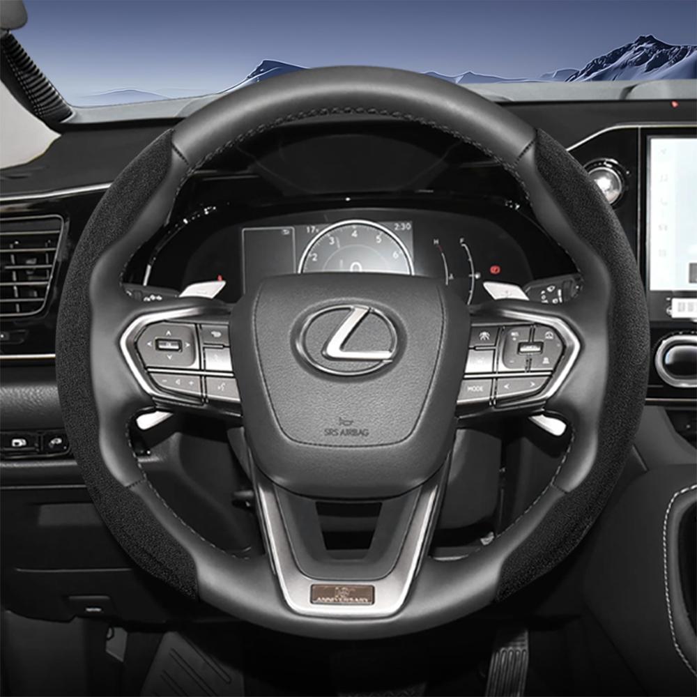 Подходит для спортивного рулевого колеса Lexus из замши, разъемного типа на кнопках, нескользящее и прочное, для моделей таких как Rx Nx Es Gx Lbx Ux Is Rz Lx