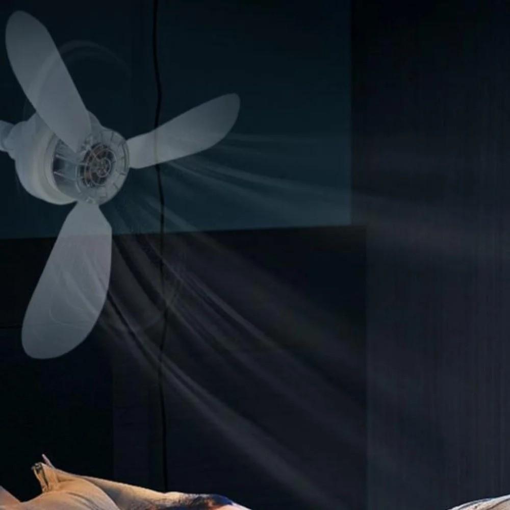 Detachable Electric Fan AC85-265V E27 Screw Mouth Fan Portable Ceiling Fan Living Room