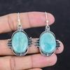 Серьги из амазонита, оригинальные серьги с драгоценными камнями, элегантные ювелирные изделия, серьги из стерлингового серебра 925 пробы, серьги-подвески ручной работы, свадебные украшения, подарки для мамы