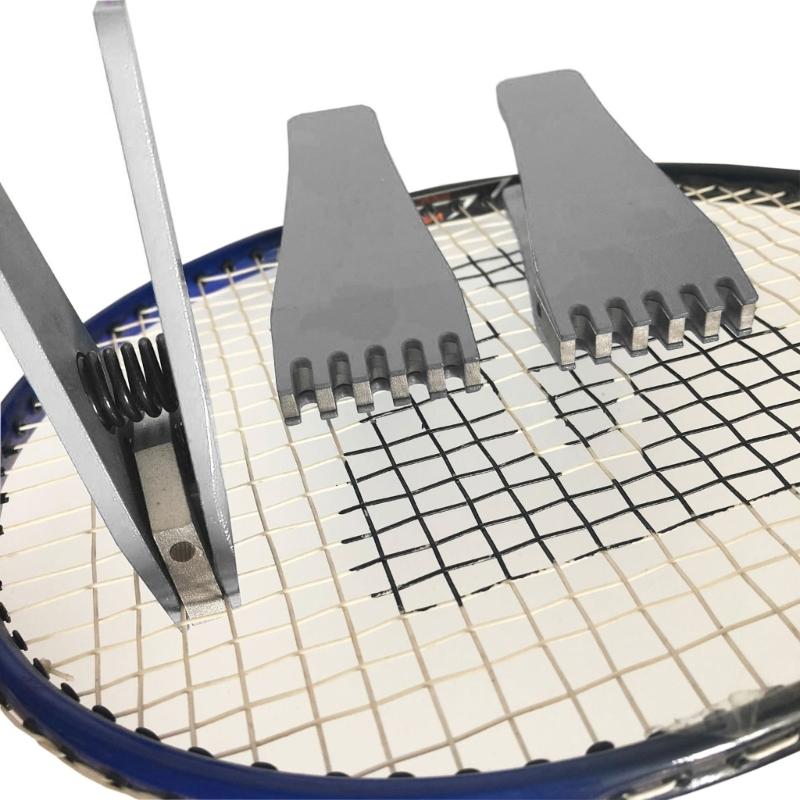 Accurate Badminton String Clamps Tool Adjustable Tightness Control Durable Zincs Alloys Sports Accessory