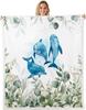 Cute Parrot Blanket Soft Fleece Throw Bird Lover Gift Kids Room Decor Floral Design Home Decoration