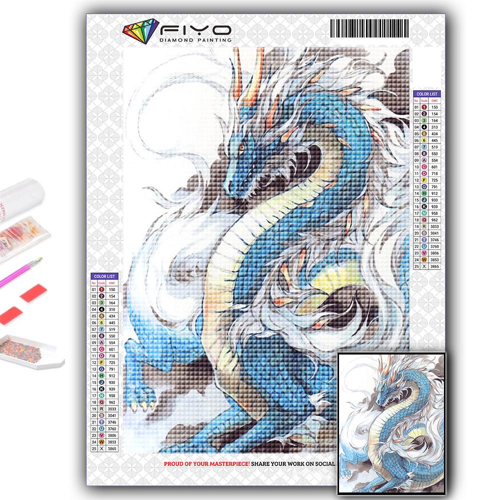 5D DIY Алмазная картина Китайский дракон Вышивка крестиком Алмазная художественная вышивка Мозаика Домашний деко