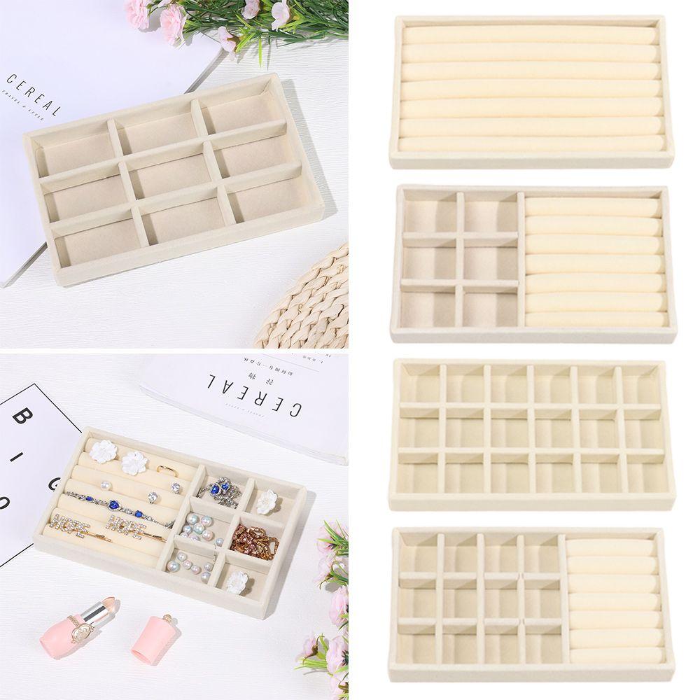 Jewelry Tray Case Bracelets Rings Storage Rotating Jewelry Box Earring Holder Jewelry Accessory