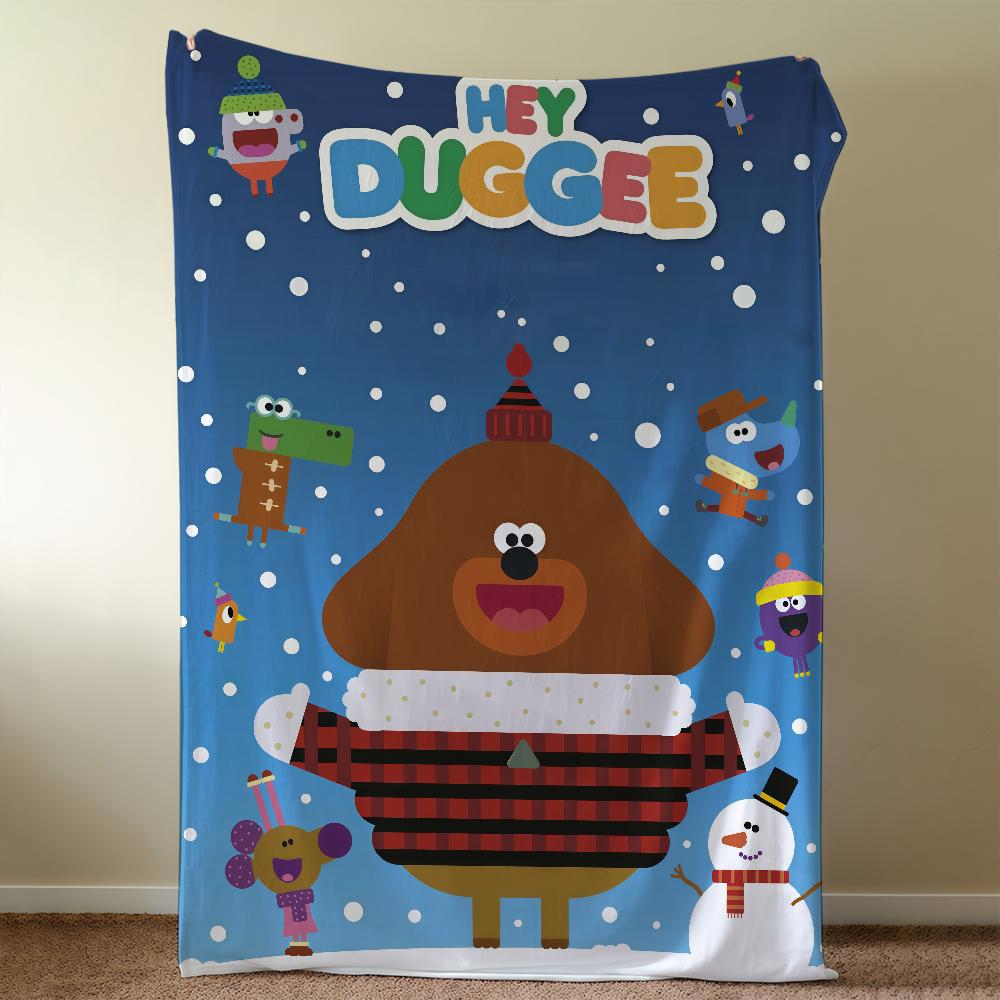H-HeyS-ES D-Dug-geeS-ES Cartoon Cute Blanket Throw Super Cosy Plush Living Room Sofa Couch Childish Birthday Gifts