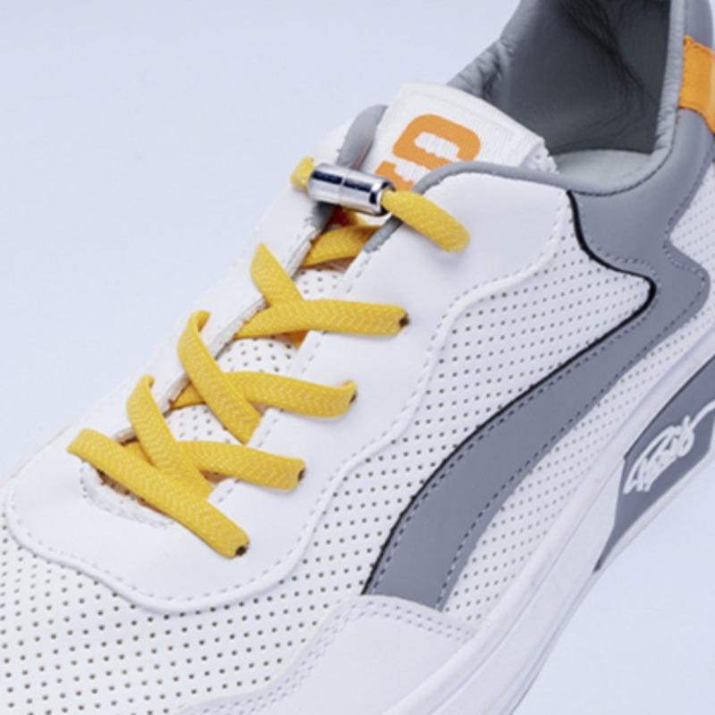 Шнурки без завязывания, Детская автоматическая пряжка для обуви, Без завязывания, Эластичная, Металлическая магнитная пряжка-капсула