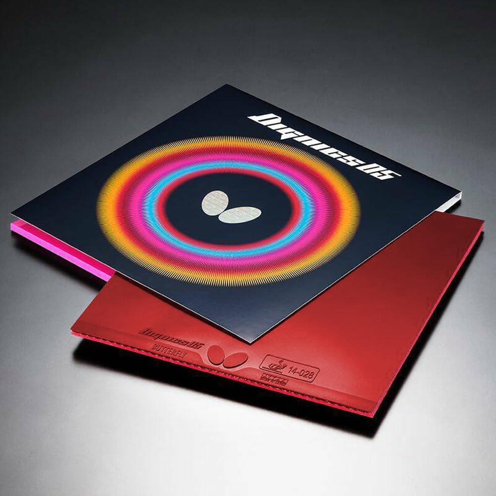 Butterfly Dignics 05 High Tension Inverted Rubber, Red, Thick, 06040