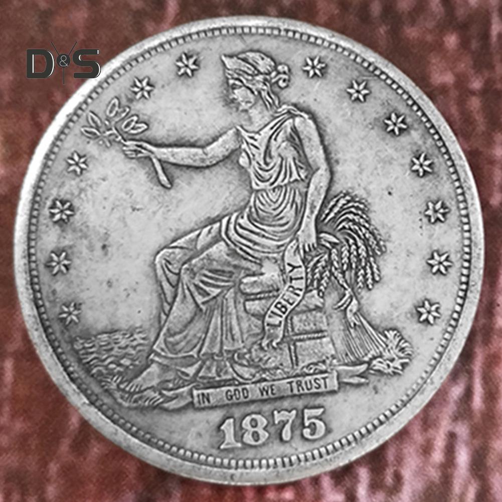 Party&Festival Supplies, Antique 1875 Old Morgan US Commemorative One-dollar Coins, Collectibles