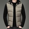 Мужской пуховый жилет: Верхняя одежда Осень-Зима 2023 Повседневная для Всех Возрастов
