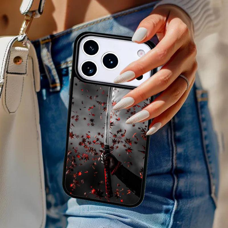 Чехол для телефона Japanese Samurai Katana для iPhone 17 Air 14 15 13 12 Max Чехол для Apple 14 15 16 16e 11 Pro Max Plus