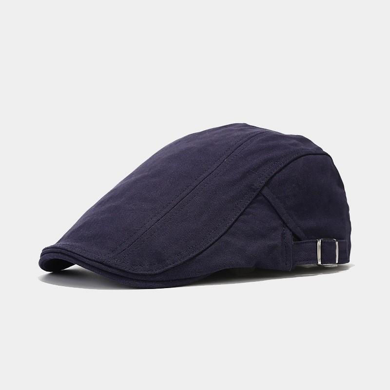Classic British Style Cotton Newsboy Cap With Sun Protection For Men And Women