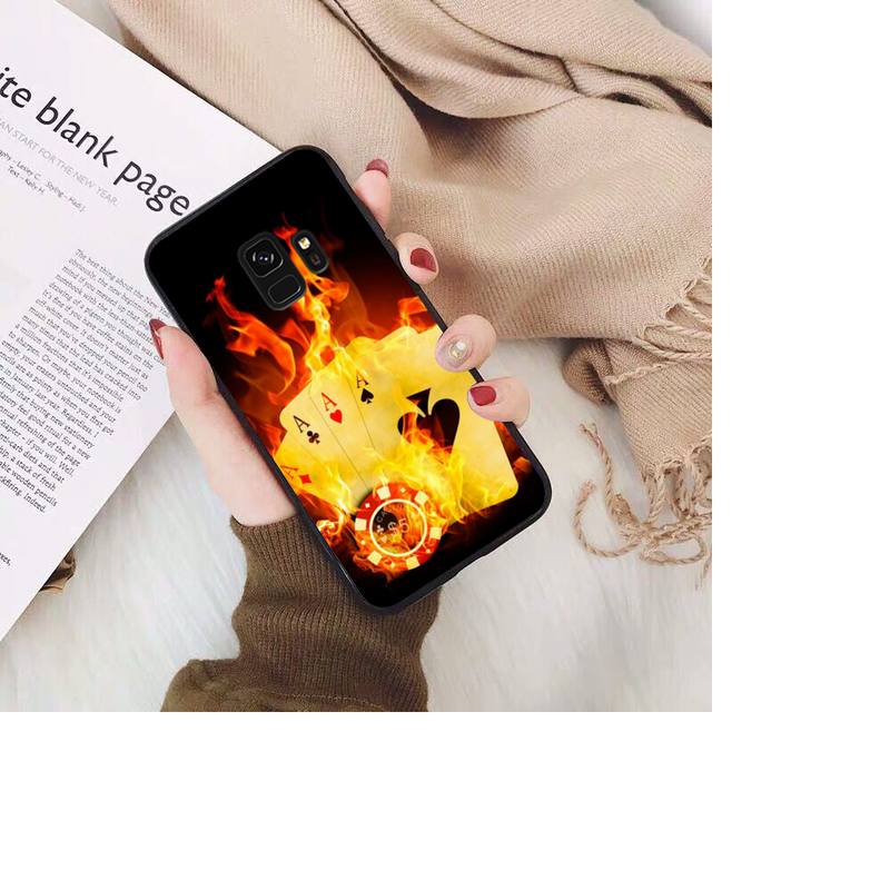 Poker Phone Case For Samsung Galaxy S20 S10 Plus S10E S5 S6 S7edge S8 S9 S9Plus S10lite 2020