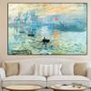 Claude Monet Impression Sunrise Famous Landscape Cuadros Oil Painting On Canvas Art Poster Print Wall Picture for Living Room