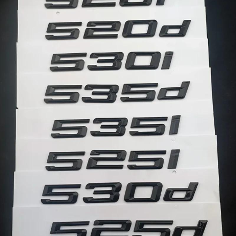 3D ABS For BMW E39 F10 E60 F11 530d 520d 520i 535d 535i 540i 525d 530i Emblem Letters Sticker Car Trunk Badge Accessories SK0