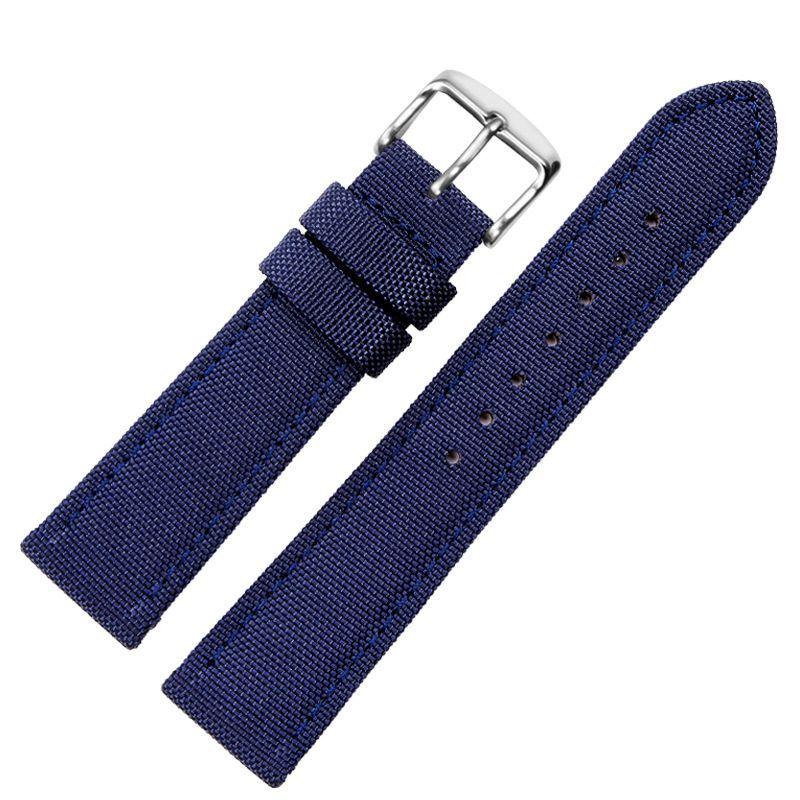 18 мм 20 мм 22 мм Универсальный ремешок из нейлона и холста, водонепроницаемый ремешок для смарт-часов Casio Longines Citizen Tissot Seiko 19 мм 21 мм 23 мм 24 мм