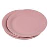 Assiettes - Unies - 20 Pièces - Rose Poudre - 23 Cm - Carton Sans Plastique