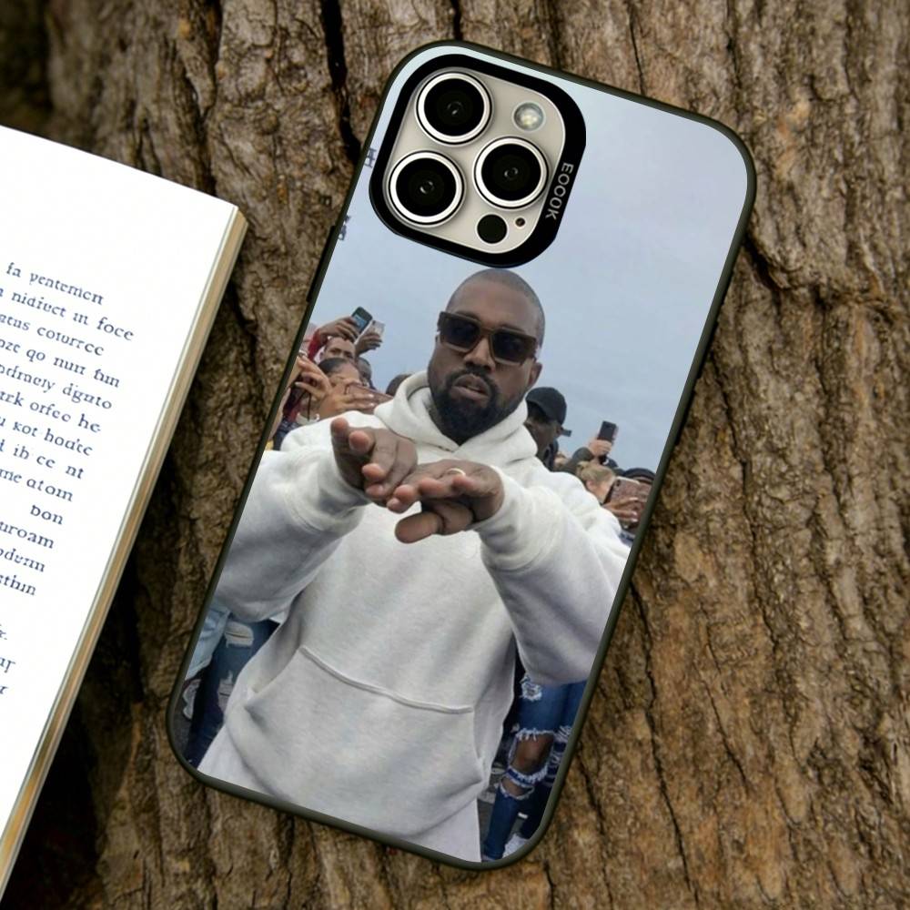 Смешной чехол для телефона Kanye West YE для iPhone 17,16,15,14,13,12,11 Plus,Pro Max,XS, Цветной Серебряный Покрытый Внутренний Чехол