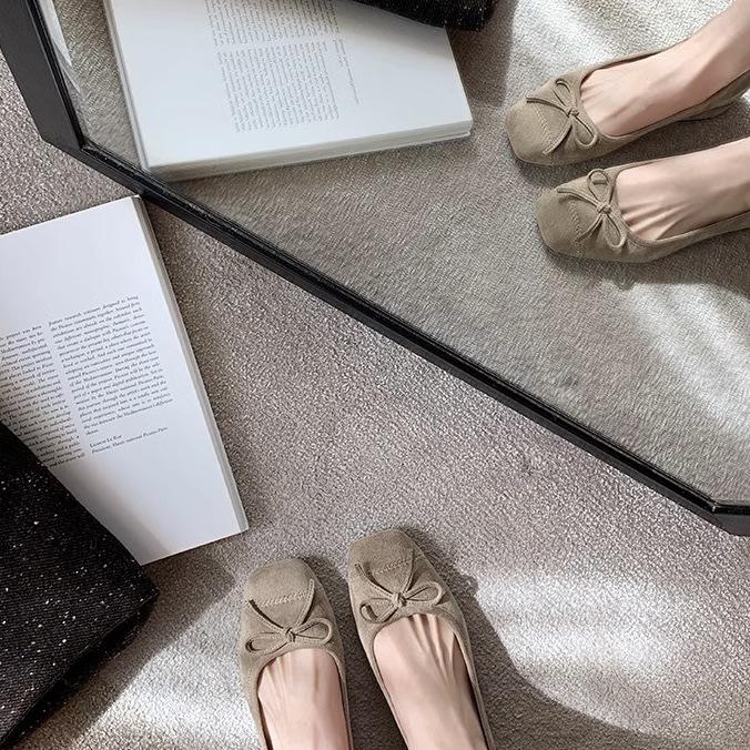 Виноградная мать studiolee темперамент квадратная голова легкий рот бант маленький толстый каблук универсальный леопардовый принт супер мягкие одинарные туфли женские осень