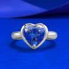 Кольцо Любви Сердце Океана с Танзанитом 3 карата Летний Горячий Хит